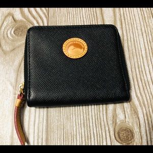 Small Black Zip up Dooney & Bourke wallet